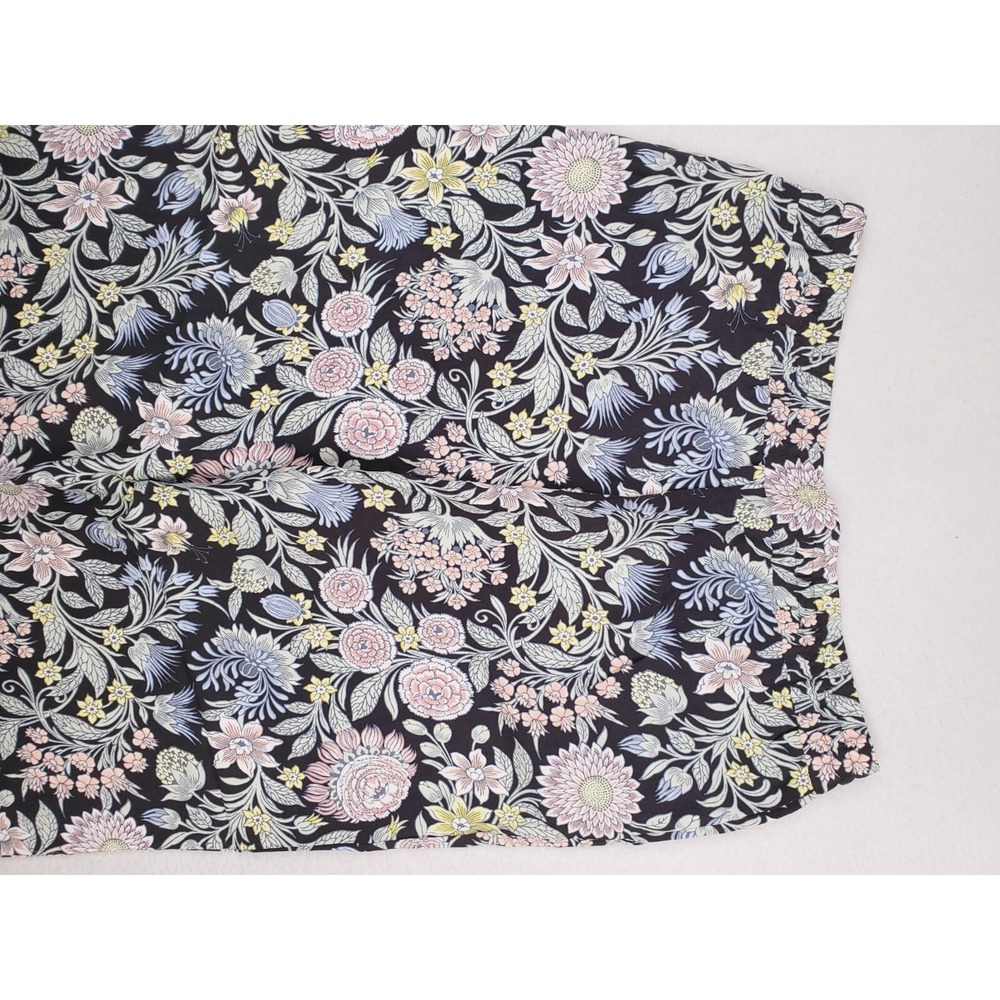Loft Pants Women Medium Floral Crop Relaxed Wide Leg BOHO Y2K Lightweight Lounge - Picture 6 of 13